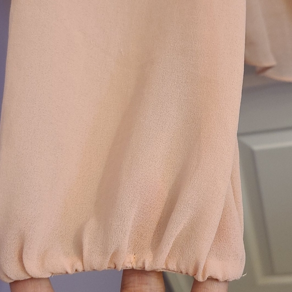 🪷Zara Basic Blush Blouse with Lace - Picture 9 of 14